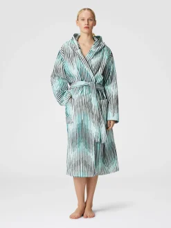 Arpeggio bathrobe in slub cotton terry