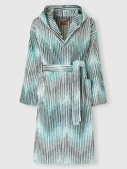 Arpeggio bathrobe in slub cotton terry