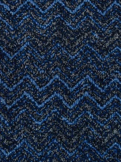 Azul cotton terry chevron bathrobe