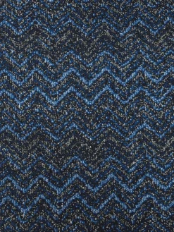 Azul 115x70 cm towel in cotton terry with chevron pattern