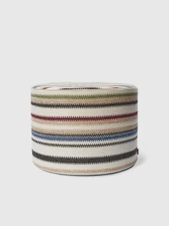 Blurred 40x30 cm cylindrical pouffe