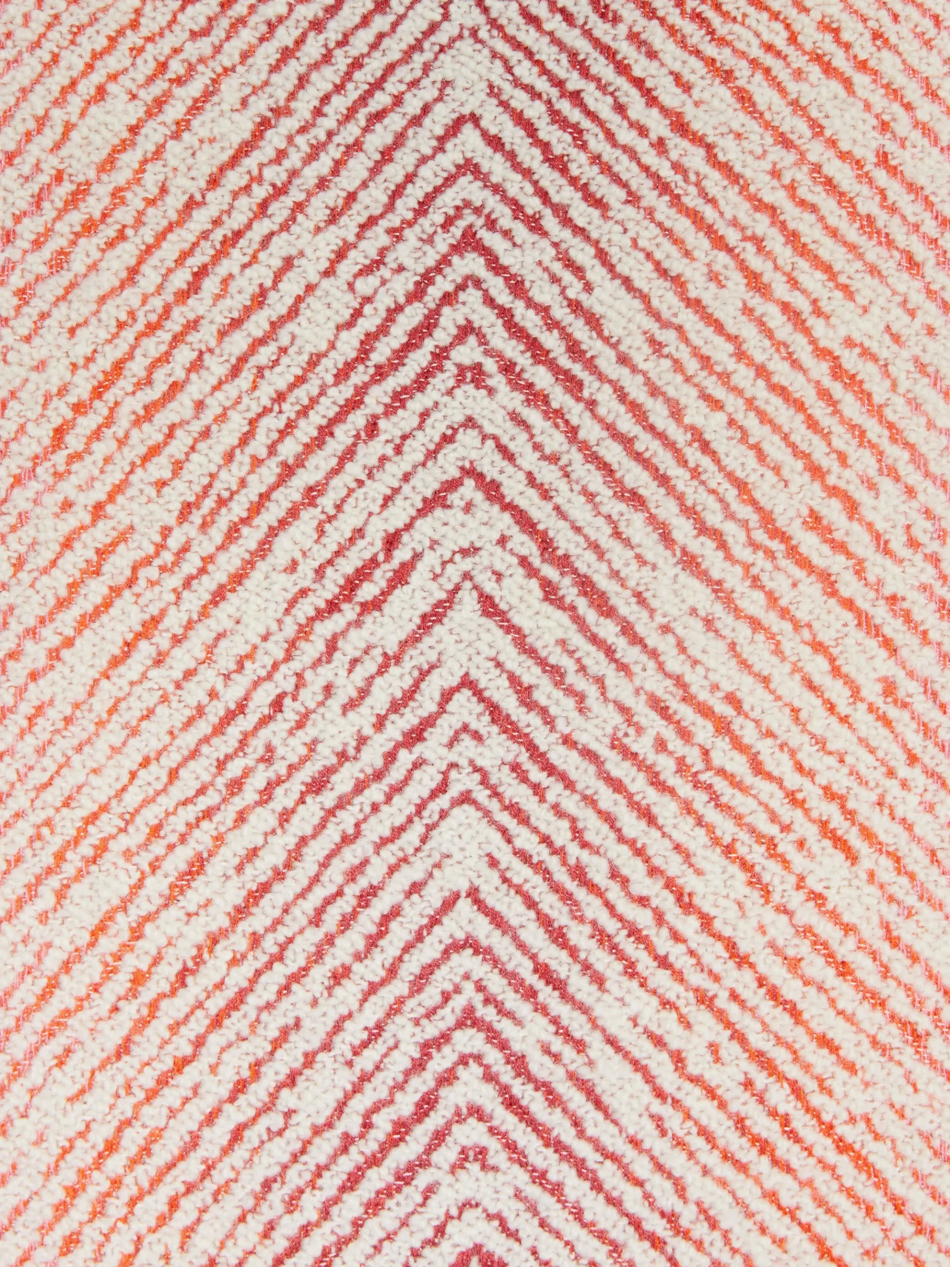 Brouges 40x30 cm chevron cylindrical pouffe with bouclé details
