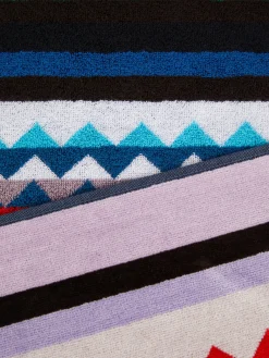 Carlie 100x180 cm chevron cotton terry beach towel