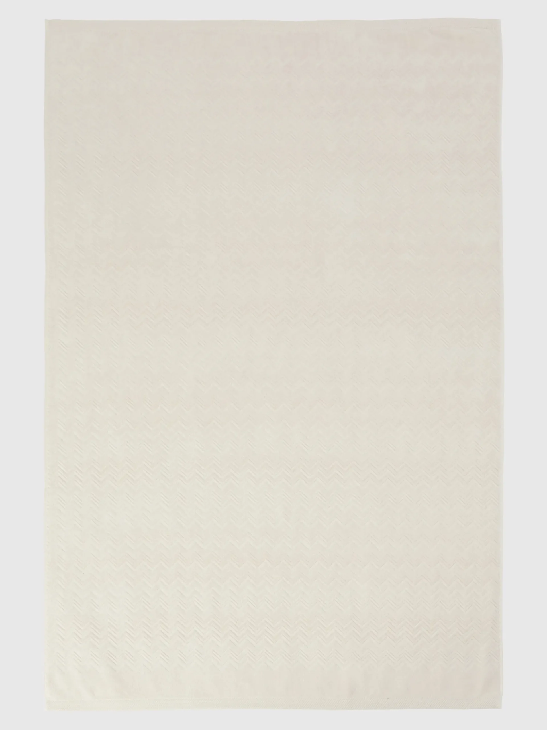 Chalk 150x100 cm beach towel in zigzag cotton terry cloth