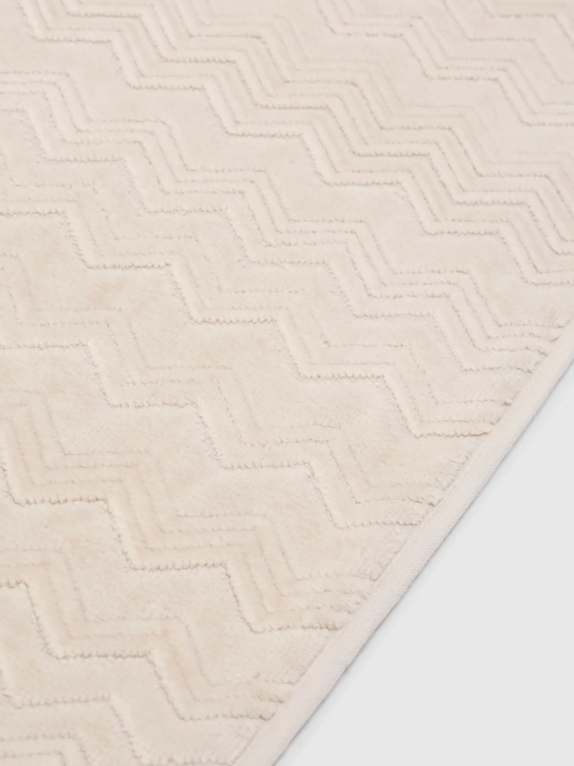 Chalk 60x90 cm cotton zigzag bath mat