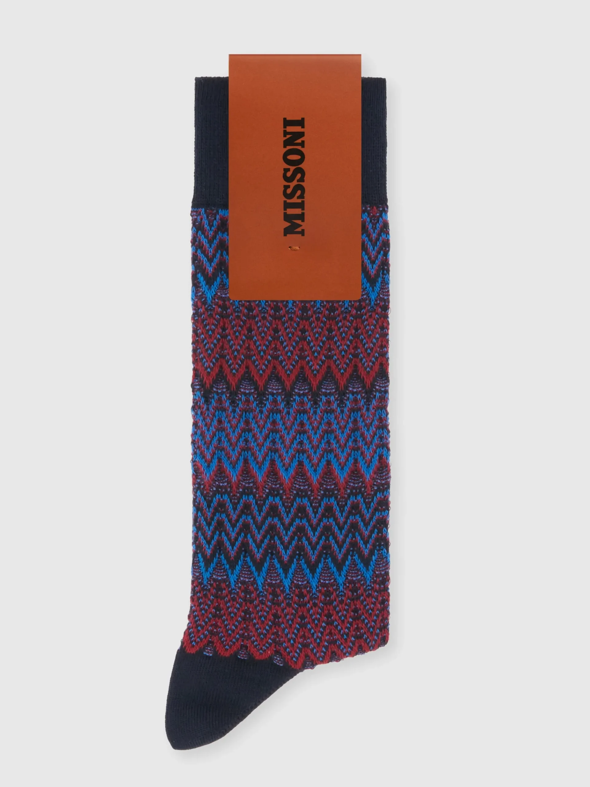 Chevron cotton blend socks