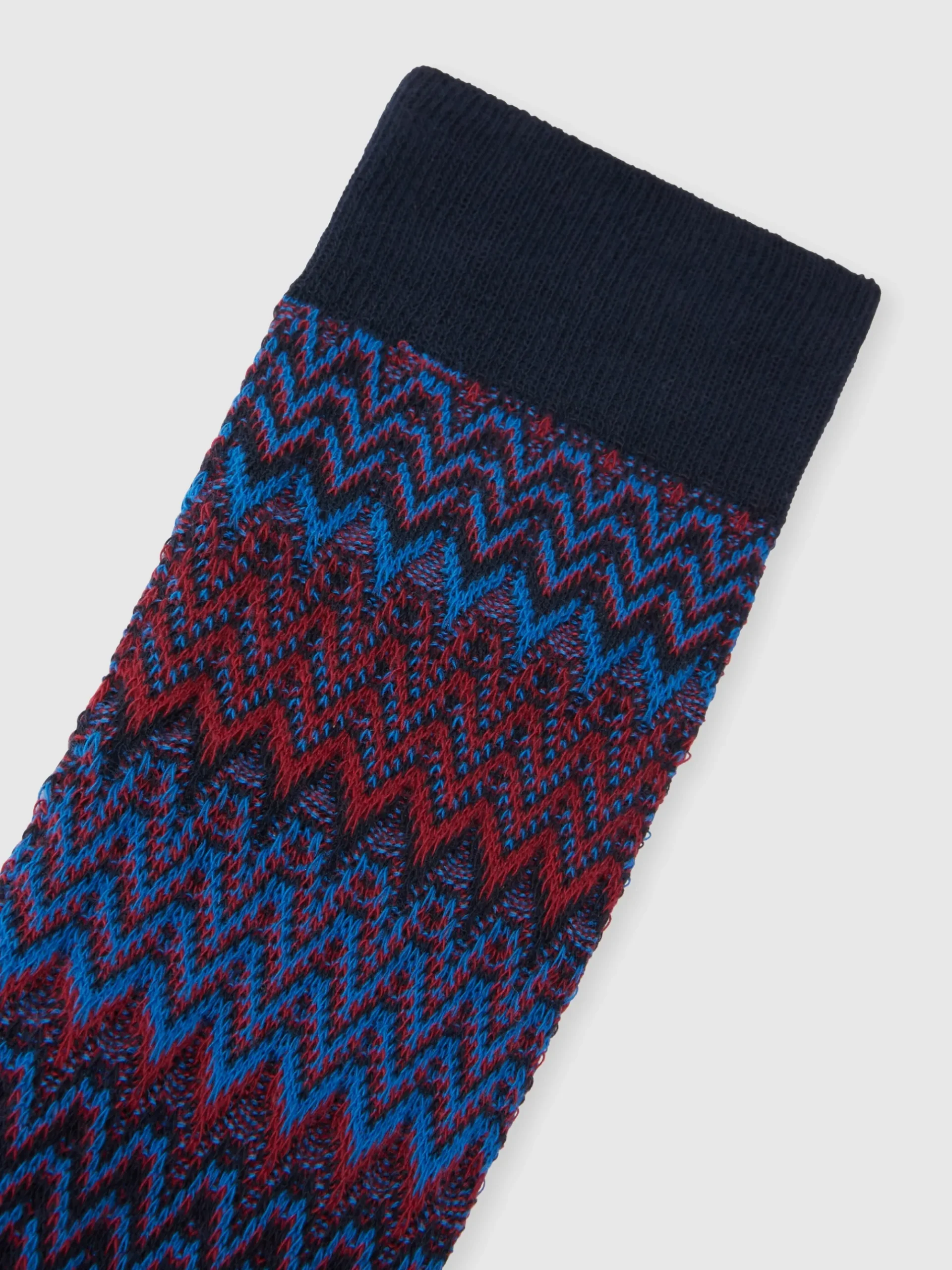 Chevron cotton blend socks