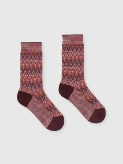 Chevron cotton socks