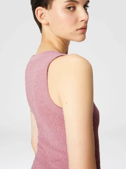 Chevron jacquard tank top