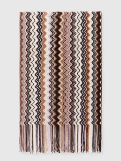 Chevron viscose scarf