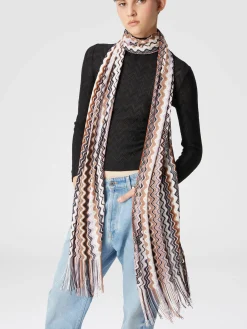 Chevron viscose scarf