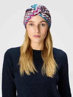 Chevron viscose turban