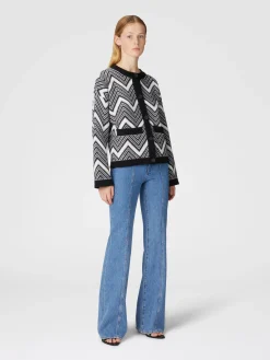 Chevron wool jacket