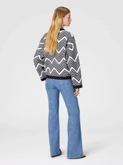 Chevron wool jacket