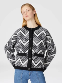 Chevron wool jacket