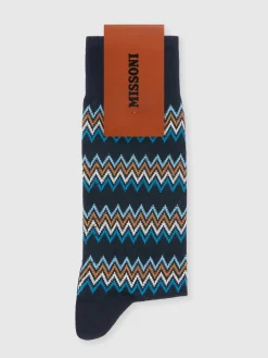 Cotton jacquard blend socks