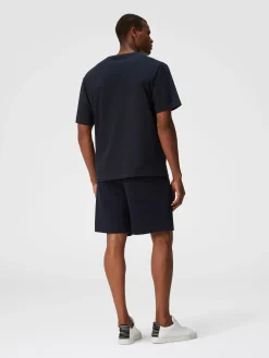 Cotton jersey T-shirt with zigzag insert