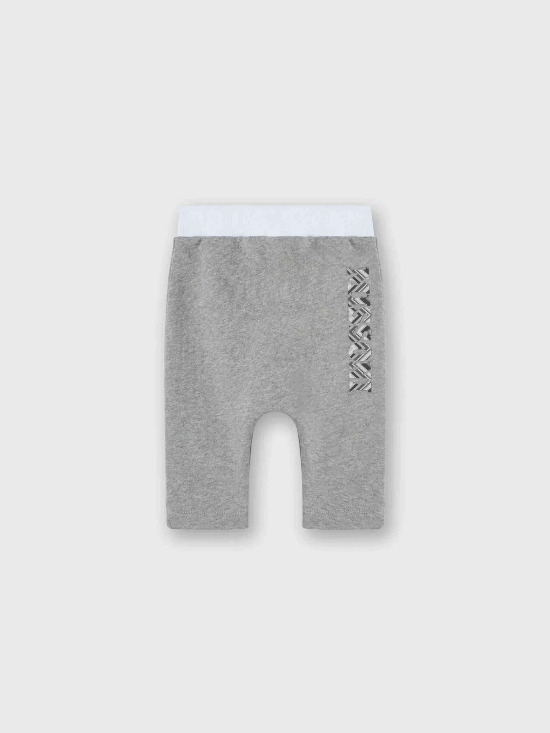Cotton joggers with embossed logo print