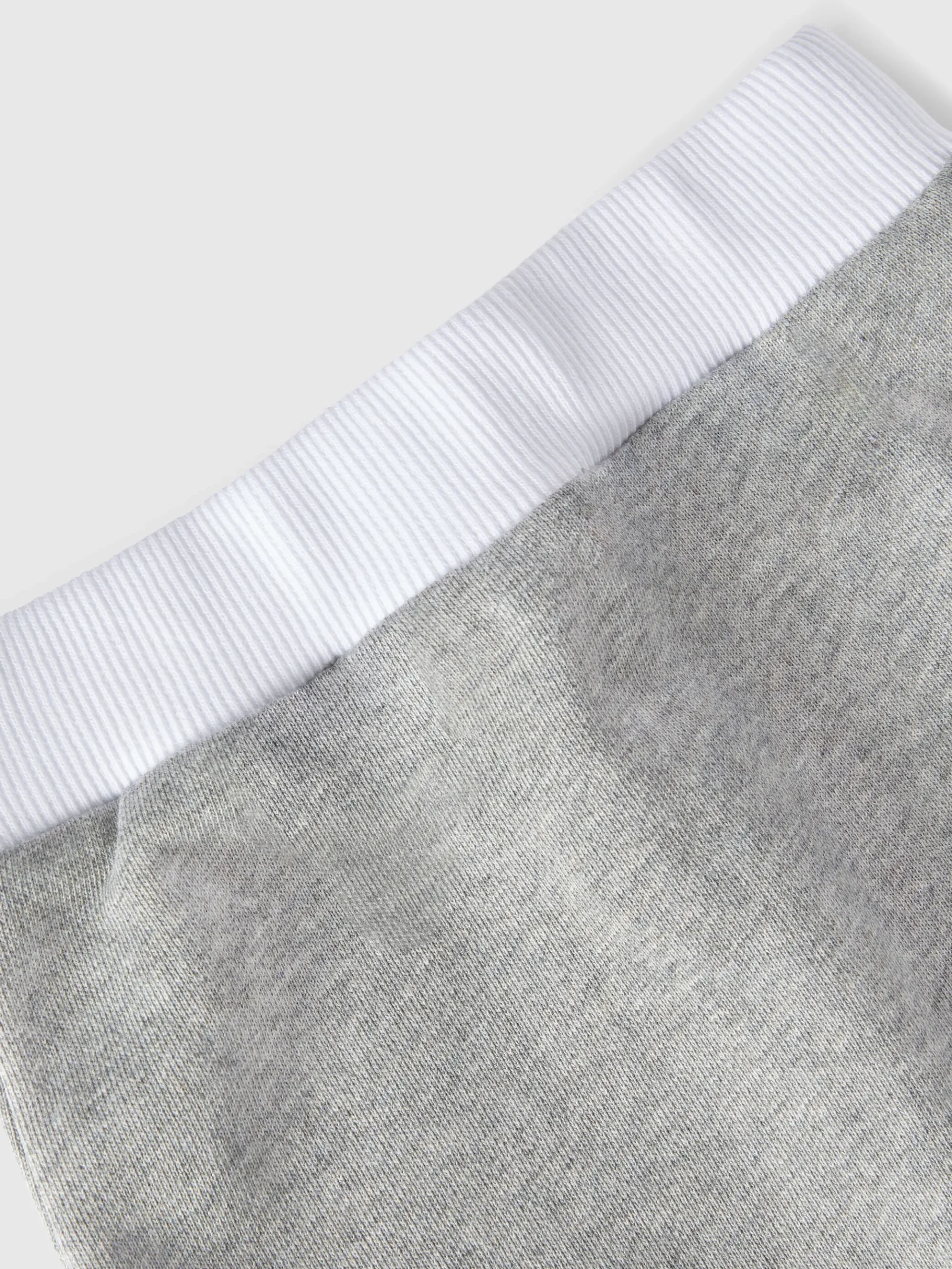Cotton joggers with embossed logo print