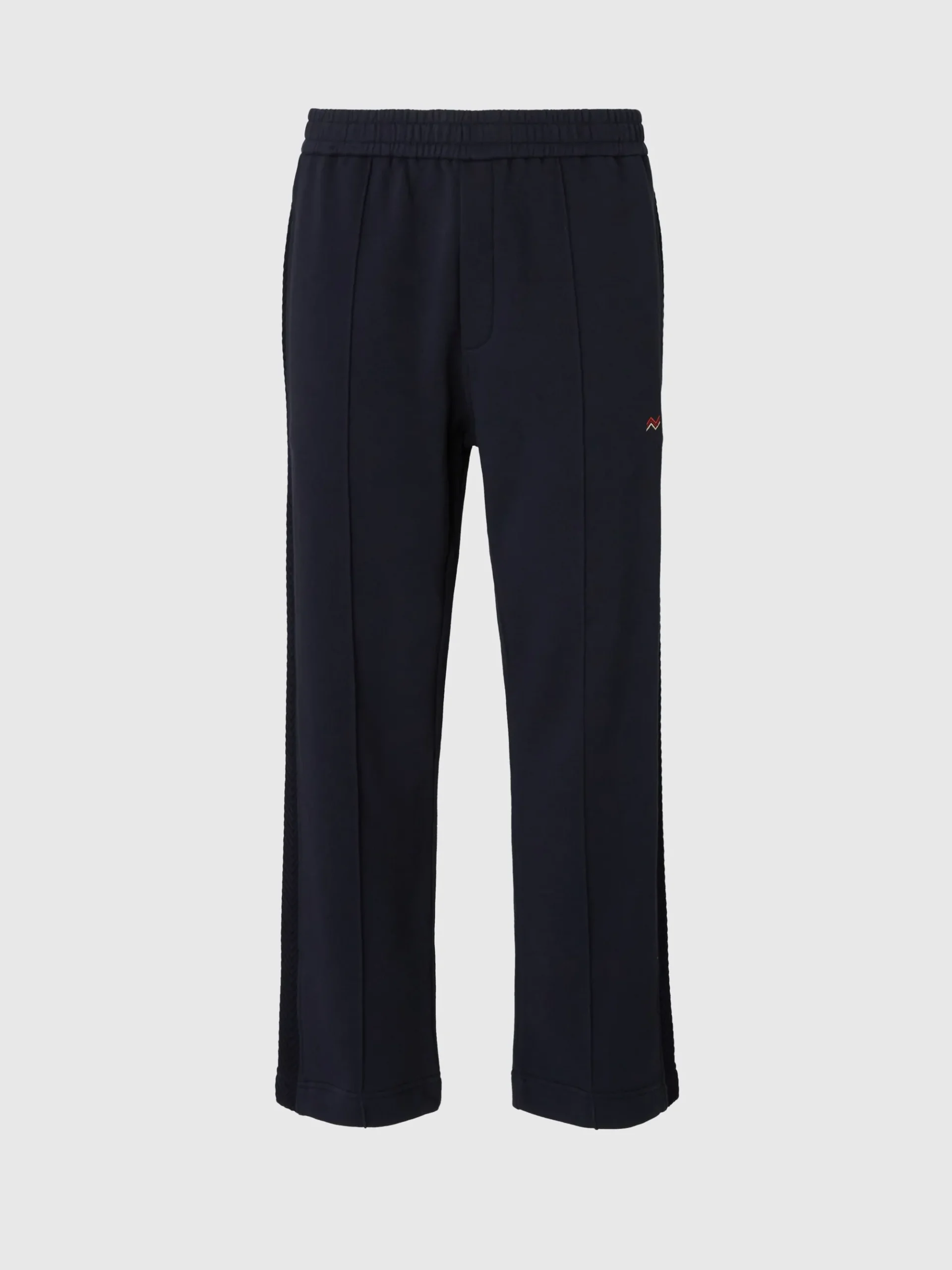 Cotton joggers with zig zag embroidery