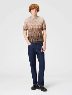 Cotton slub knit T-shirt