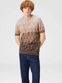 Cotton slub knit T-shirt