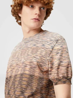 Cotton slub knit T-shirt