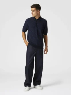Cotton-blend drill cargo pants