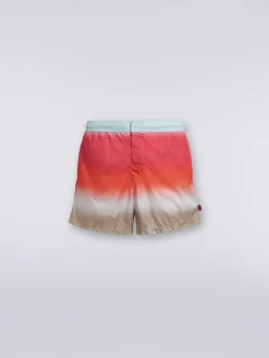 Dégradé print swimming trunks