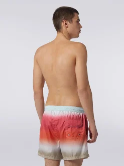 Dégradé print swimming trunks