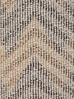 Dinamico bouclé cylindrical pouffe 40x30 cm chevron pattern