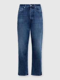 Five denim pockets with Venezia knit insert