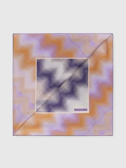 Flamed silk scarf