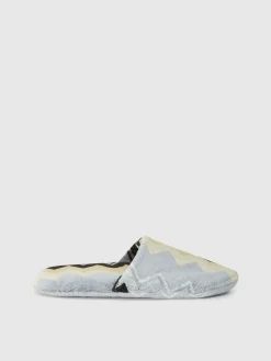 Giacomo cotton terry chevron slippers