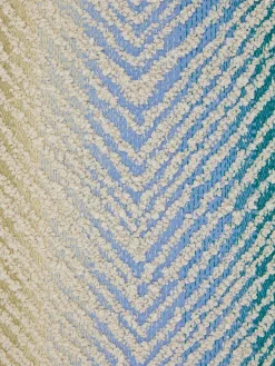 Island 40x30 cm cylindrical outdoor pouffe zigzag bouclé
