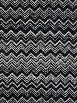 Keith chevron cotton terry bathrobe
