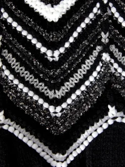 Lamé wool blend scarf