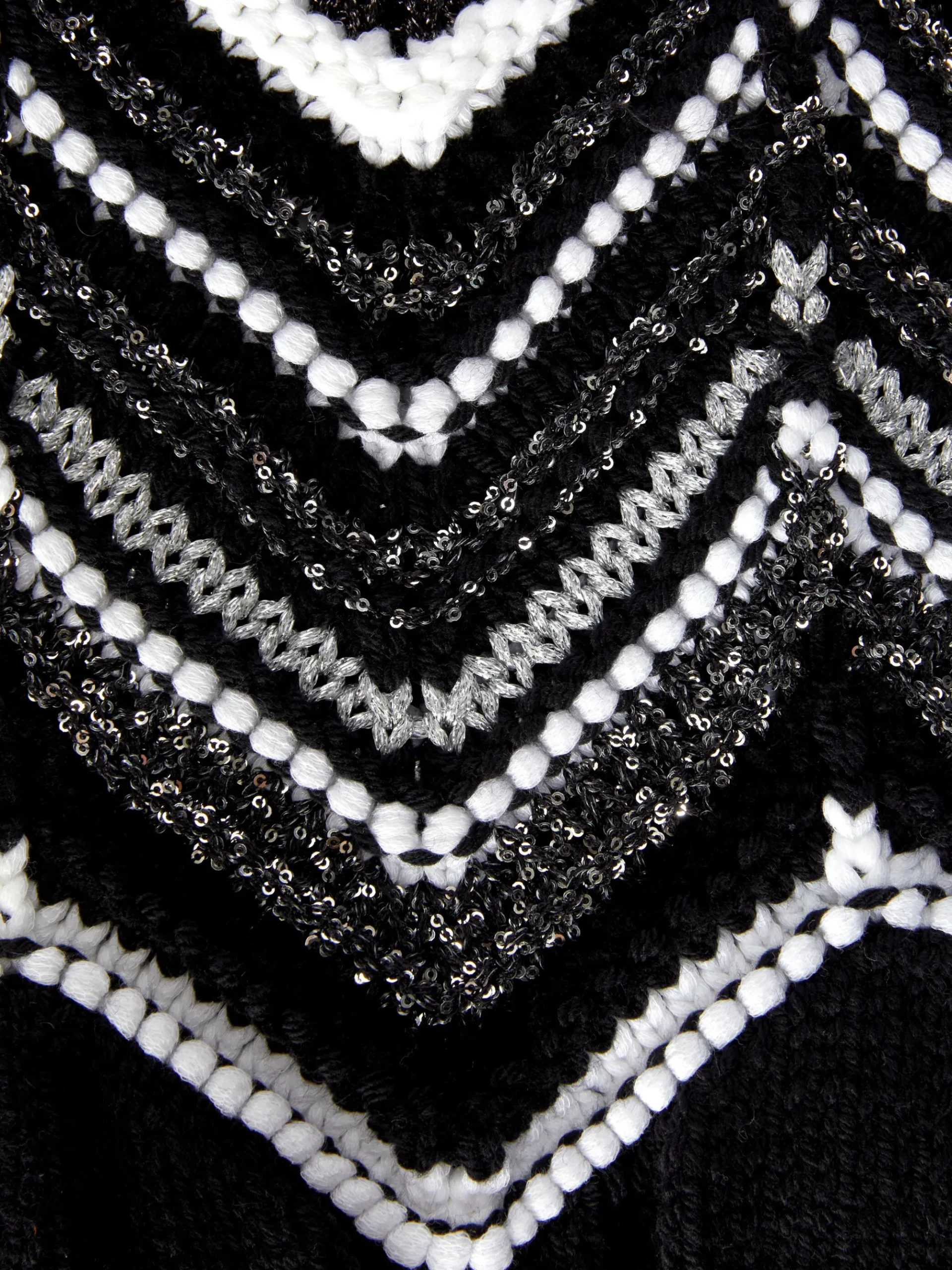 Lamé wool blend scarf