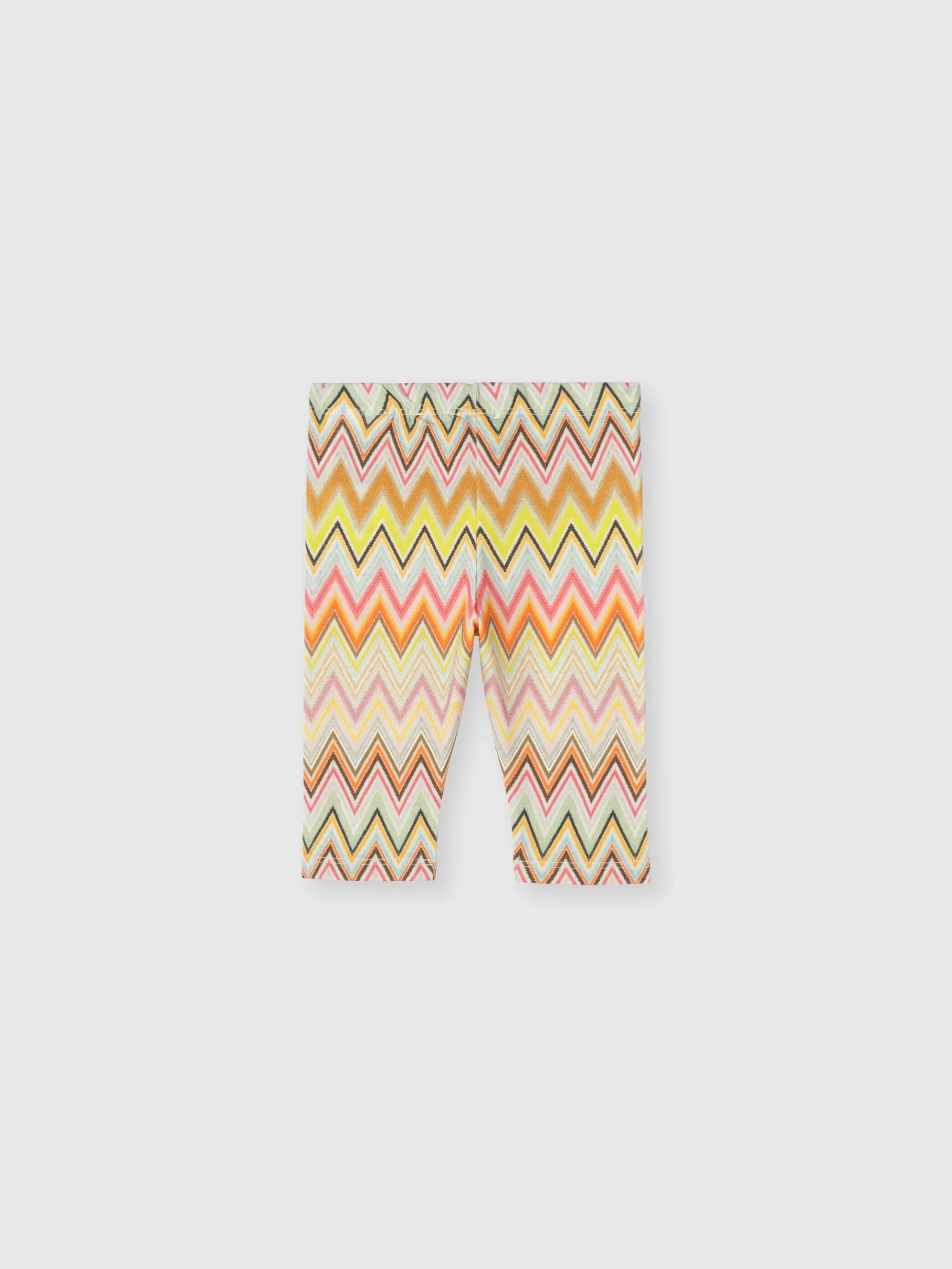 Leggings in zigzag stretch cotton