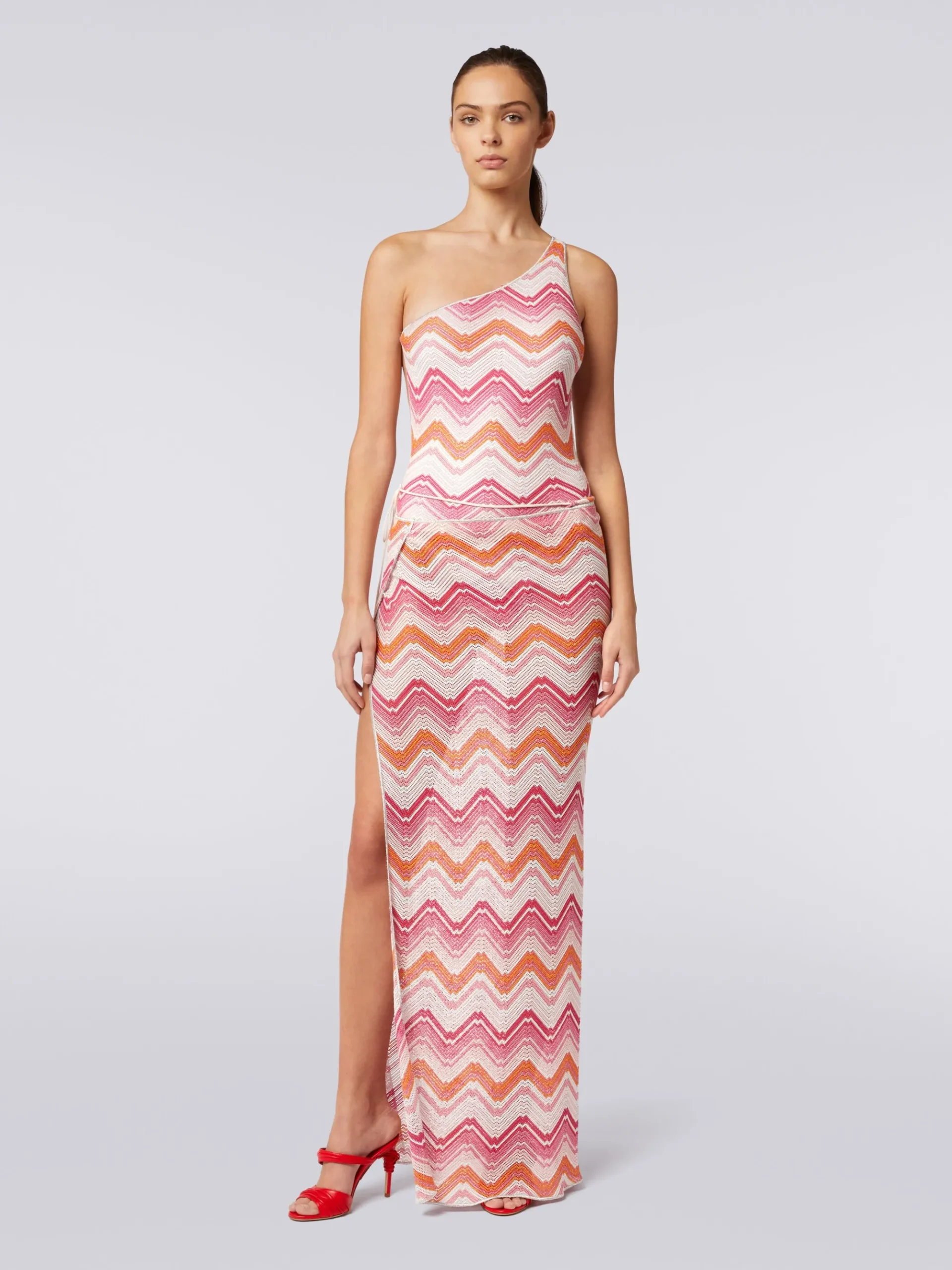 Long cover-up wrap-around skirt