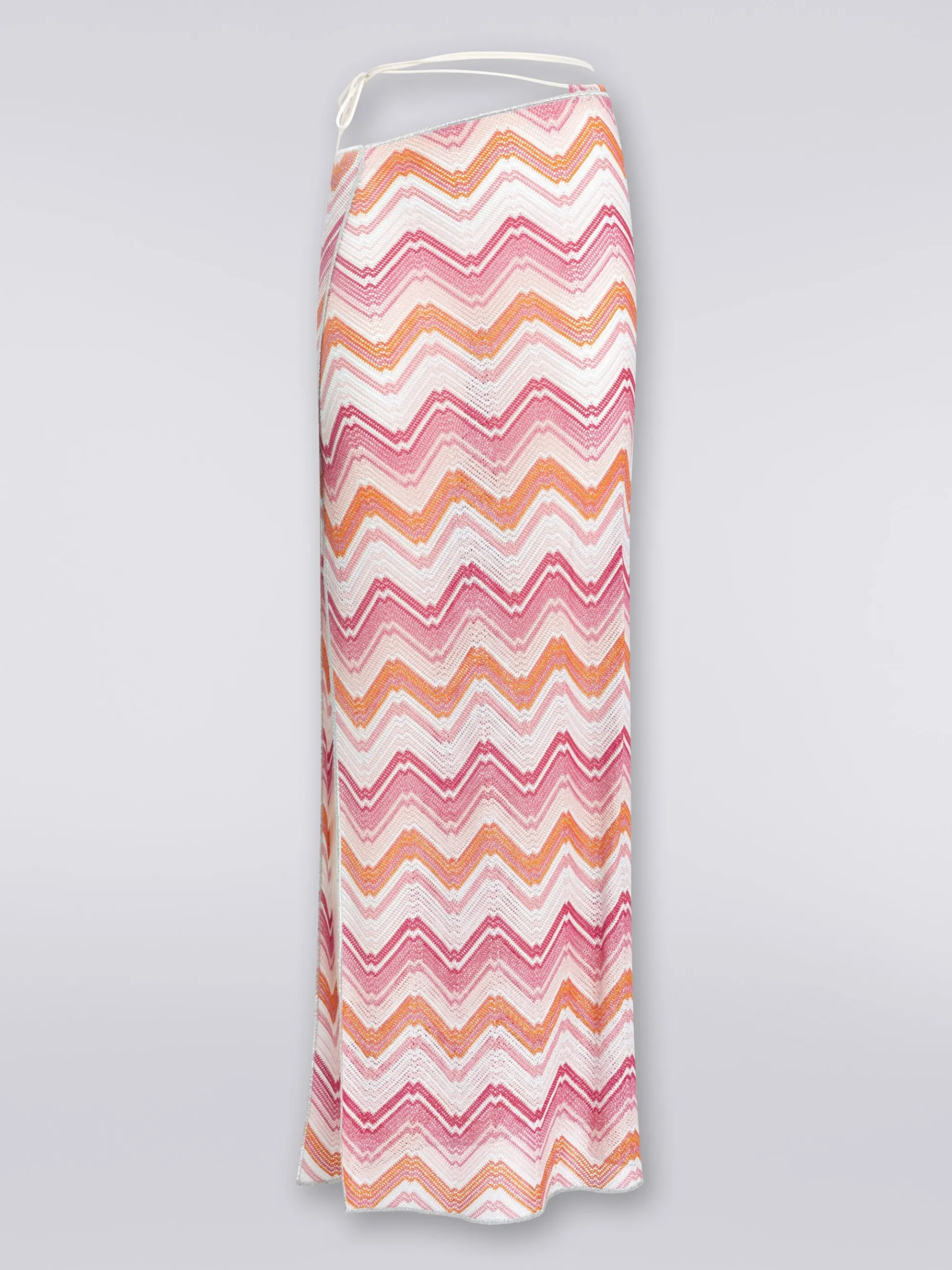 Long cover-up wrap-around skirt