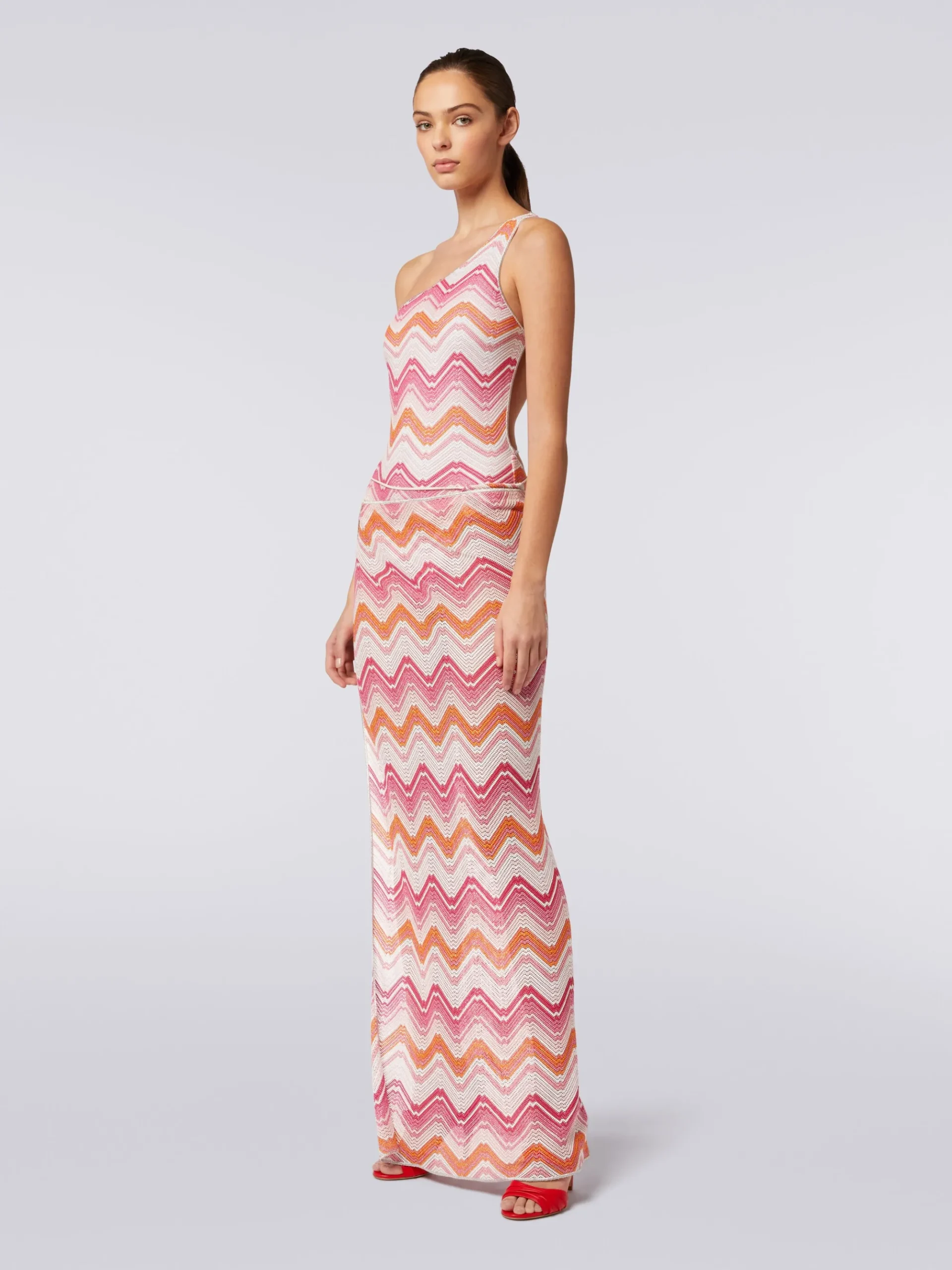 Long cover-up wrap-around skirt