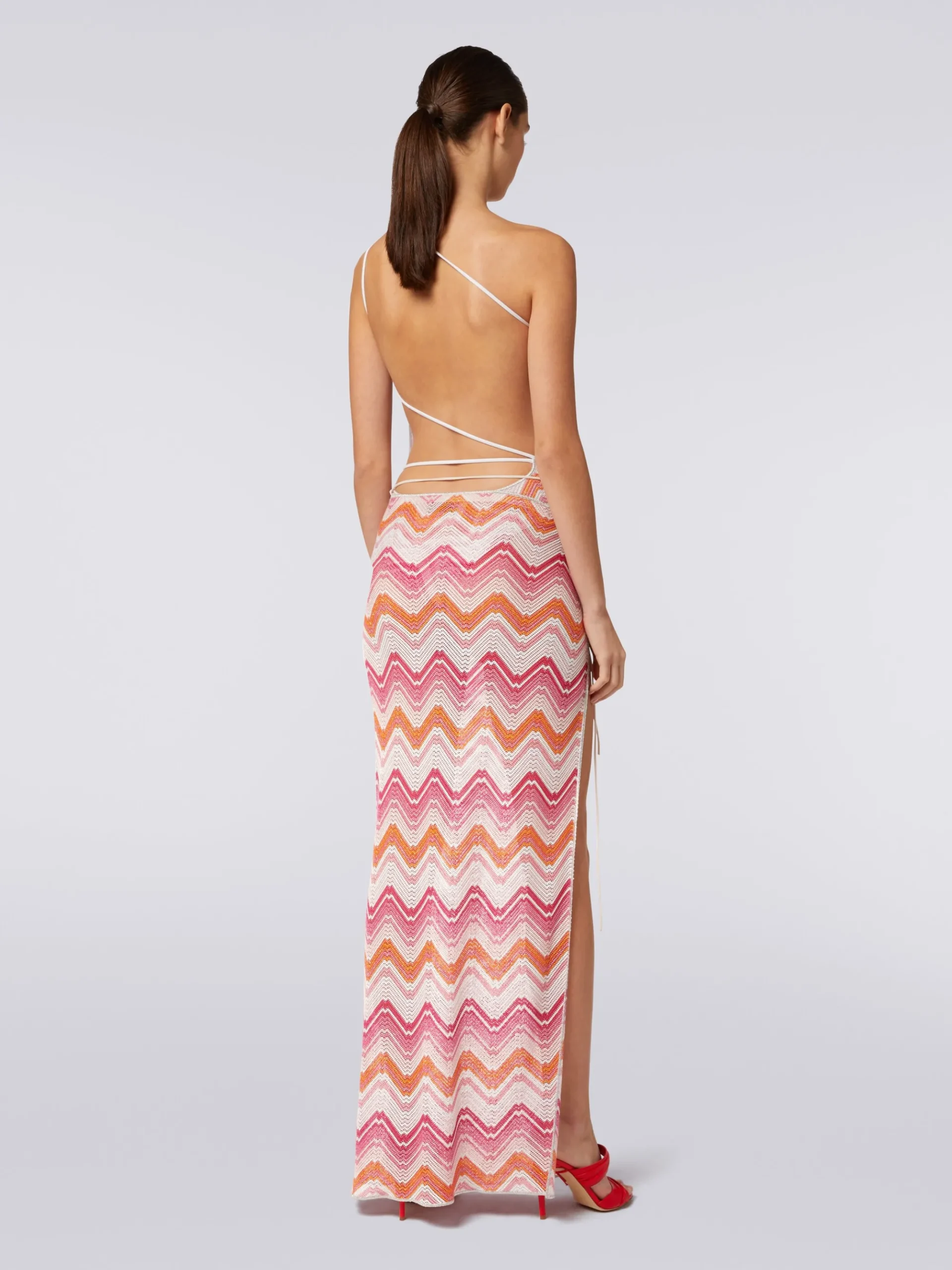 Long cover-up wrap-around skirt