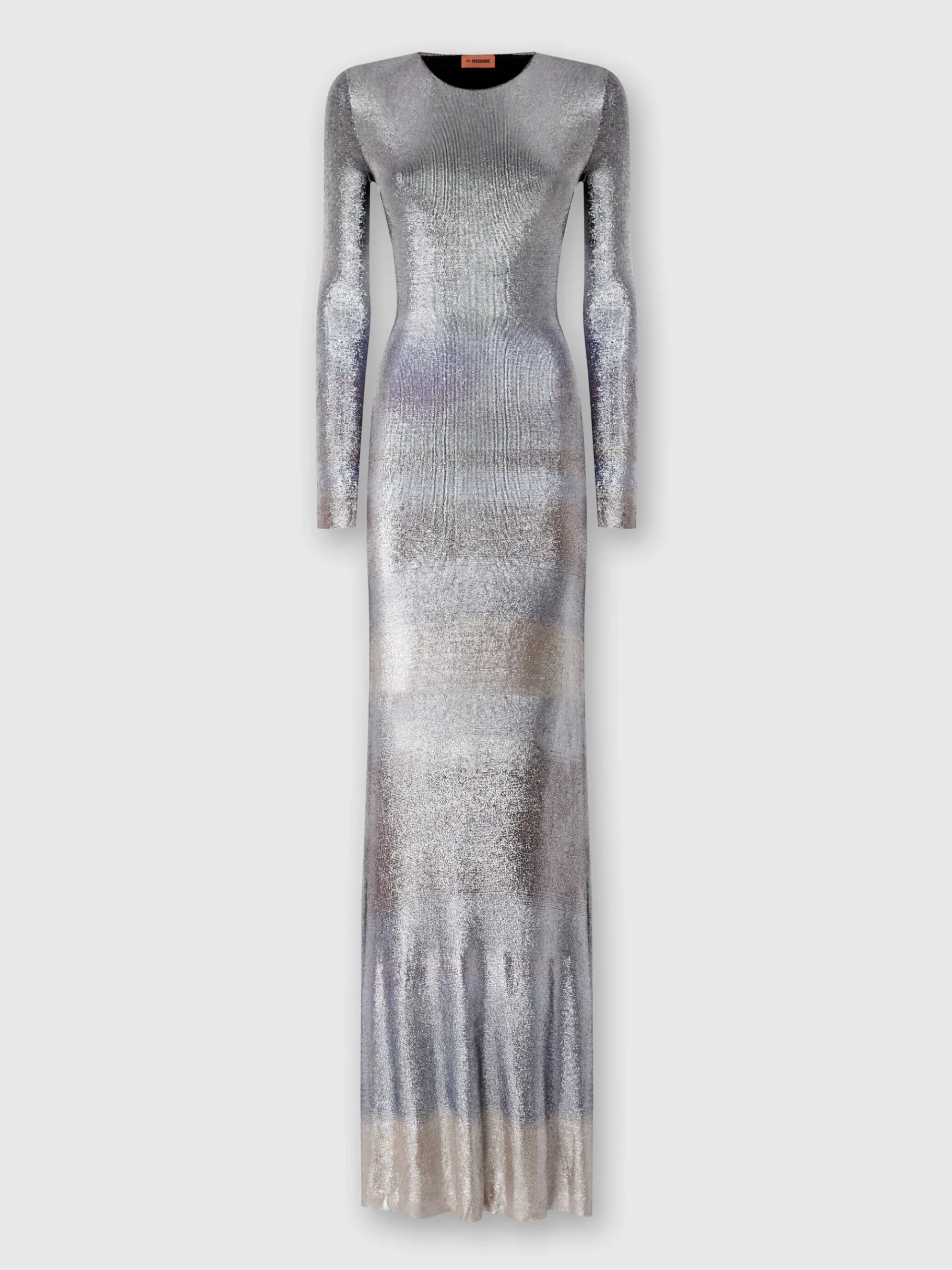 Long dress in slub viscose