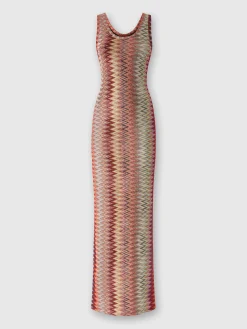 Long knitted lace tank dress