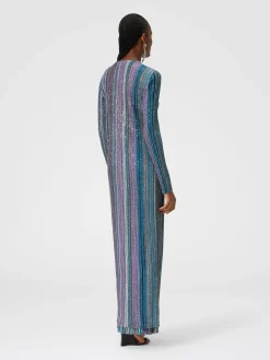 Long ribbed cardigan with sequins