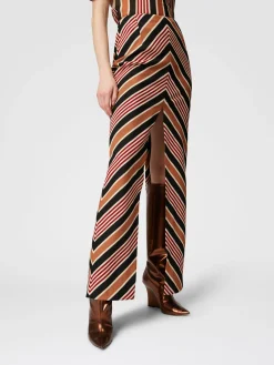 Long skirt with mazxi-slit in cotton and viscose