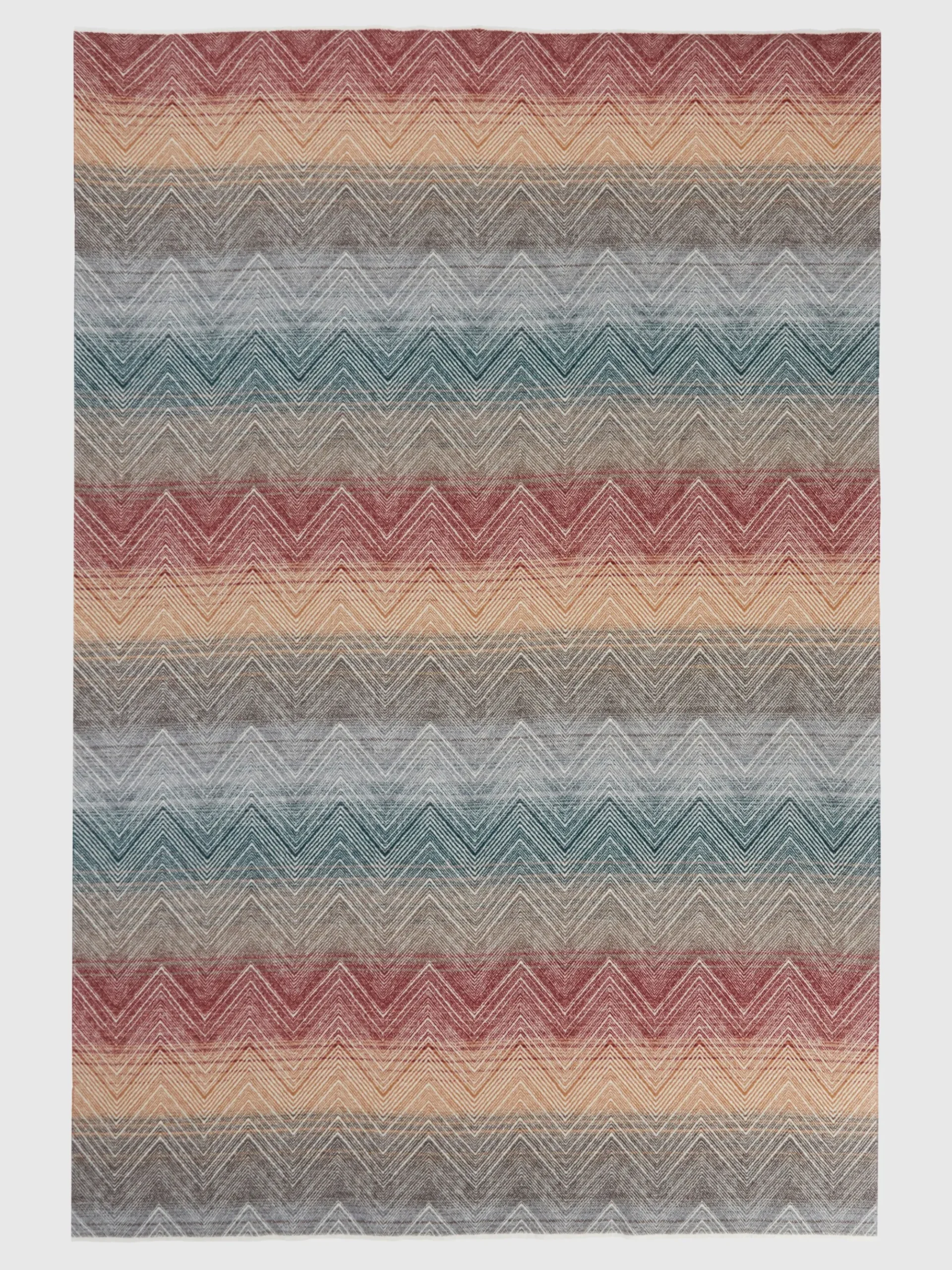 Marea 130x190 cm wool plaid blanket with chevron pattern
