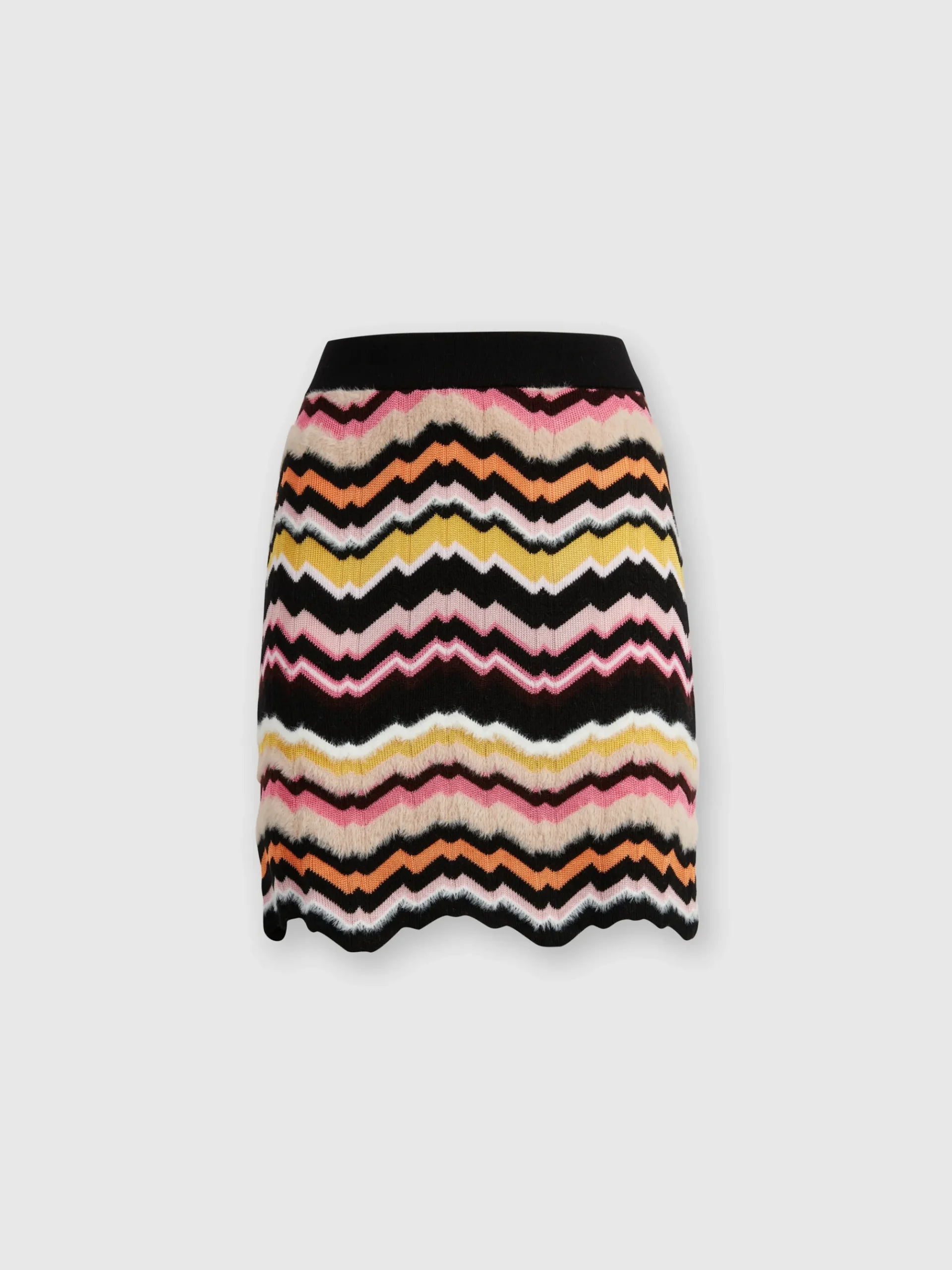 Mini skirt with zigzag Greek motif