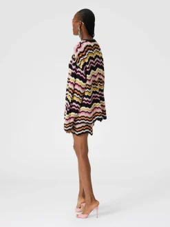 Mini skirt with zigzag Greek motif